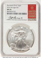 2019-W S$1 Burnished American Silver Eagle Coin NGC MS70 coin front image