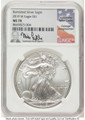 2019-W S$1 Burnished American Silver Eagle Coin NGC MS70 coin front image