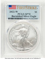 2022-W S$1 Burnished American Silver Eagle Coin PCGS MS70 - First Strike coin front image