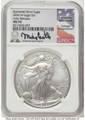 2024-W S$1 Burnished American Silver Eagle Coin NGC MS70 - First Strike coin front image