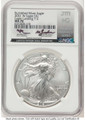 2021-W S$1 Burnished American Silver Eagle Coin NGC MS70 - Type Two coin front image