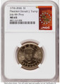 2026 $1 Modern Bullion Coin NGC MS65   Donald J. Trump Semiquincentennial - July 4th Privy coin front image