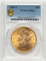 Bullionshark 1885-S $20 Gold Liberty Double Eagle PCGS MS64 - HAT522896110 