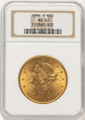 1896-S $20 Gold Liberty Double Eagle NGC MS63 coin front image