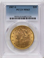 Bullionshark 1907-S $20 Gold Liberty Double Eagle PCGS MS63 - HAT789053015 