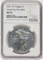 Bullionshark 2021 $1 Modern Bullion Coin NGC MS70   Morgan Dollar 100th Anniversary - CC Privy - HAT766509012 