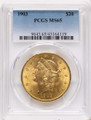 Bullionshark 1903 $20 Gold Liberty Double Eagle PCGS MS65 - HAT790382018 