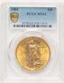 1909 $20 Saint Gaudens Double Eagle PCGS MS62 coin front image