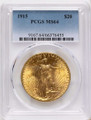 1915 $20 Saint Gaudens Double Eagle PCGS MS64 coin front image