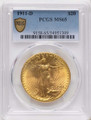 1911-D $20 Saint Gaudens Double Eagle PCGS MS65 coin front image