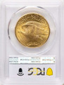 1926 $20 Saint Gaudens Double Eagle PCGS MS65 coin back image