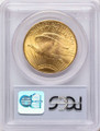 1928 $20 Saint Gaudens Double Eagle PCGS MS66 coin back image