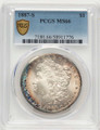 Bullionshark 1887-S S$1 Morgan Silver Dollar Coin PCGS MS66 - HAT786205004 