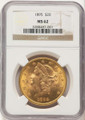 Bullionshark 1895 $20 Gold Liberty Double Eagle NGC MS62 - HAT788163012 