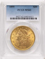 Bullionshark 1895 $20 Gold Liberty Double Eagle PCGS MS62 - HAT525268006 