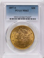 Bullionshark 1897-S $20 Gold Liberty Double Eagle PCGS MS62 - HAT171508371 