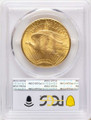 1925 $20 Saint Gaudens Double Eagle PCGS MS65 coin back image