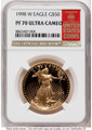 Bullionshark 1998-W $50 Proof 1 oz American Gold Eagle Coin NGC PF70 UCAM - HAT790604008 