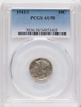 Bullionshark 1942/1 10C Mercury Dime Coin PCGS AU50 - HAT790419009 