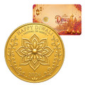 2026 Liberia $25 Diwali Festival 1/100 oz .9999 Gold Coin in Presentation Card – Mintage 888