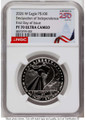 2026-W $100 Proof Modern Bullion Coin NGC PF70   One-Ounce Platinum Eagle - Declaration of Independence - First Day of Issue coin front image