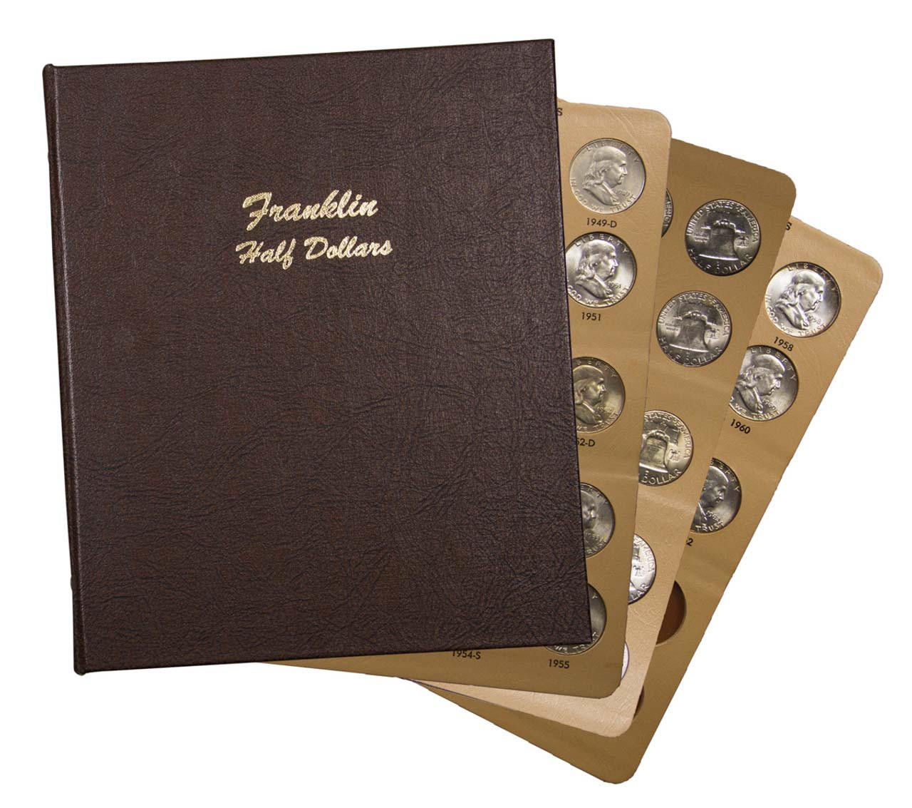 Complete Franklin Silver Half Dollar Set Brilliant Uncirculated