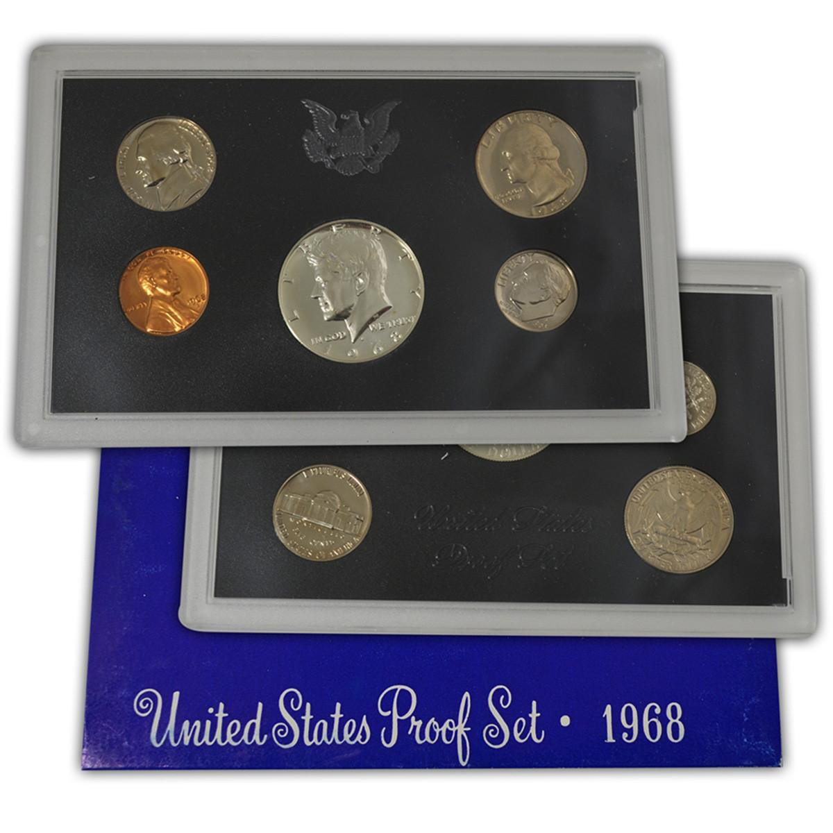1968年 アメリカ合衆国プルーフコインセット 1968 Proof Set For Sale at Bullion Shark