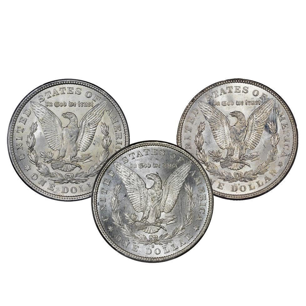 1921 Morgan Silver Dollar & 2021 American Silver Eagle Set - BU Uncirculated Estate Lot