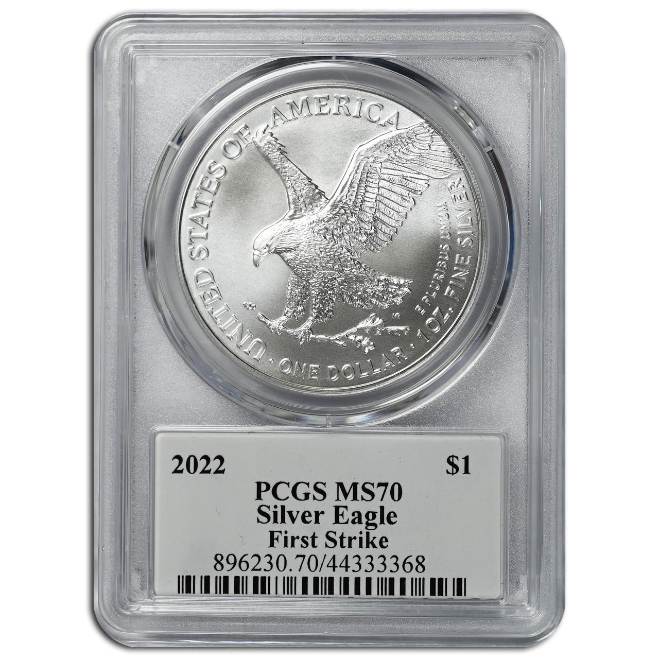 2022 Silver Eagle PCGS MS70 First Strike (General George W Casey
