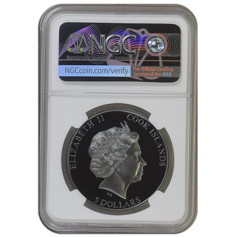 2022 $5 Silver Queen II Memorial NGC PF70 UCAM - Rhodium Plated