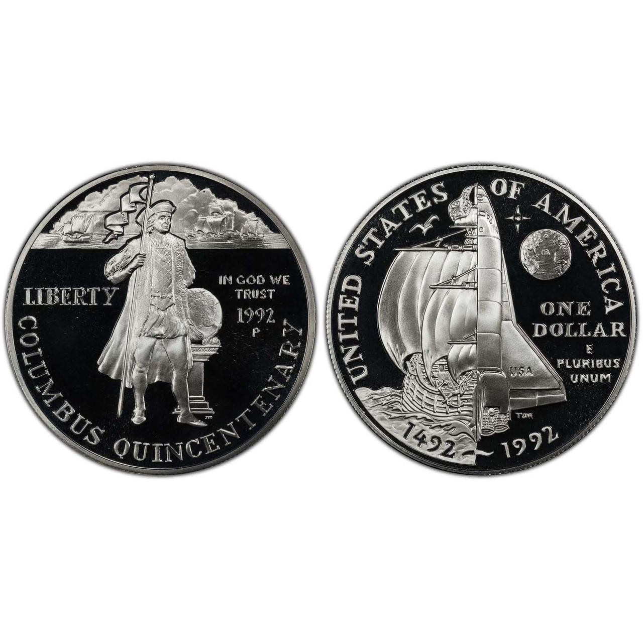 Buy 1992 Columbus Dollar GEM Proof online at Bullion Shark.