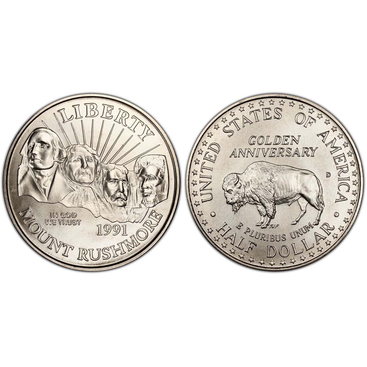 Buy 1991 Mt Rushmore Half Dollar Brilliant Uncirculated online at