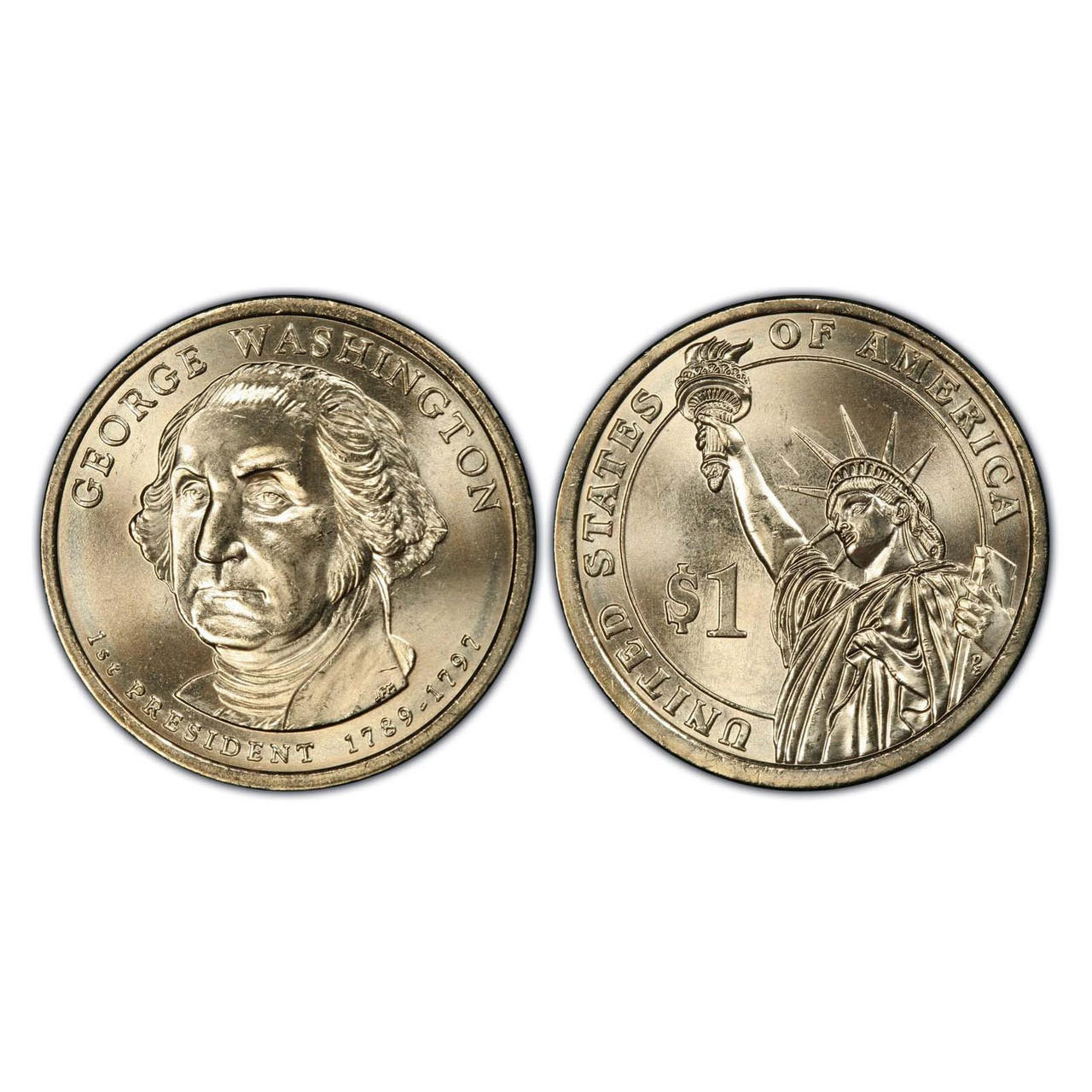 Buy 2007-D George Washington Presidential Dollar online.