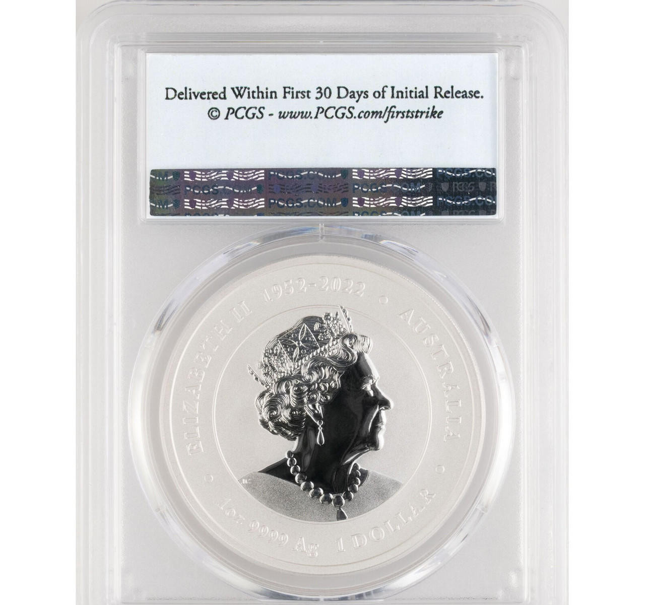 2024 P125 Australia Silver Year of the Red Dragon Colorized $1