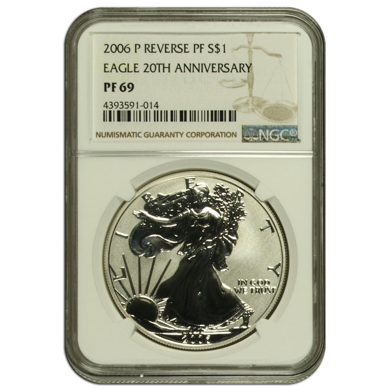 2006-P Reverse Proof Silver Eagle NGC rev PF69 - The First