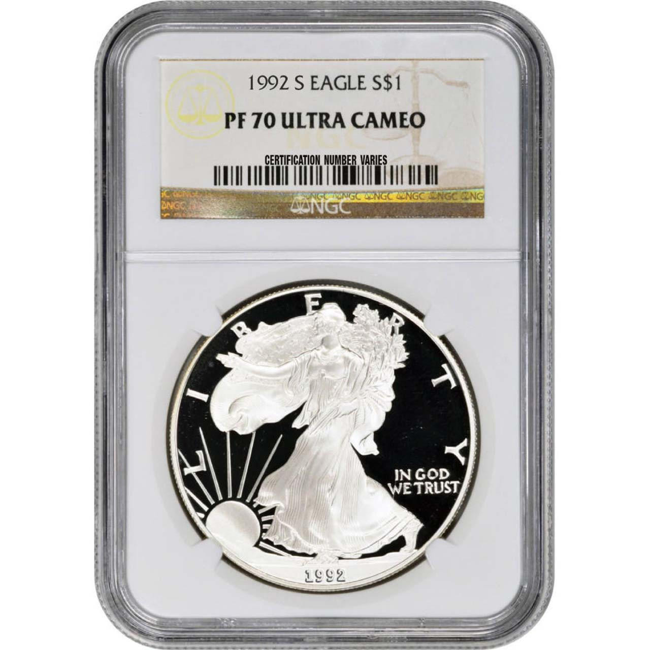 Buy 1992-S American Silver Eagle Proof NGC PF70 UCAM Online