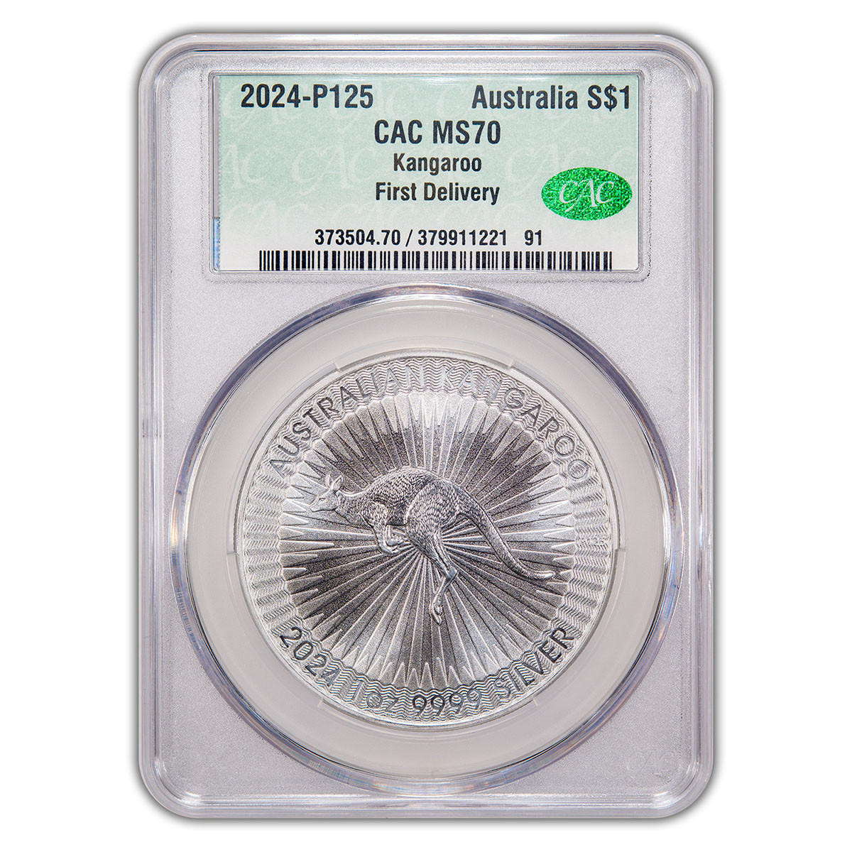 2024 1 oz Silver Kangaroo CAC MS70 First Delivery