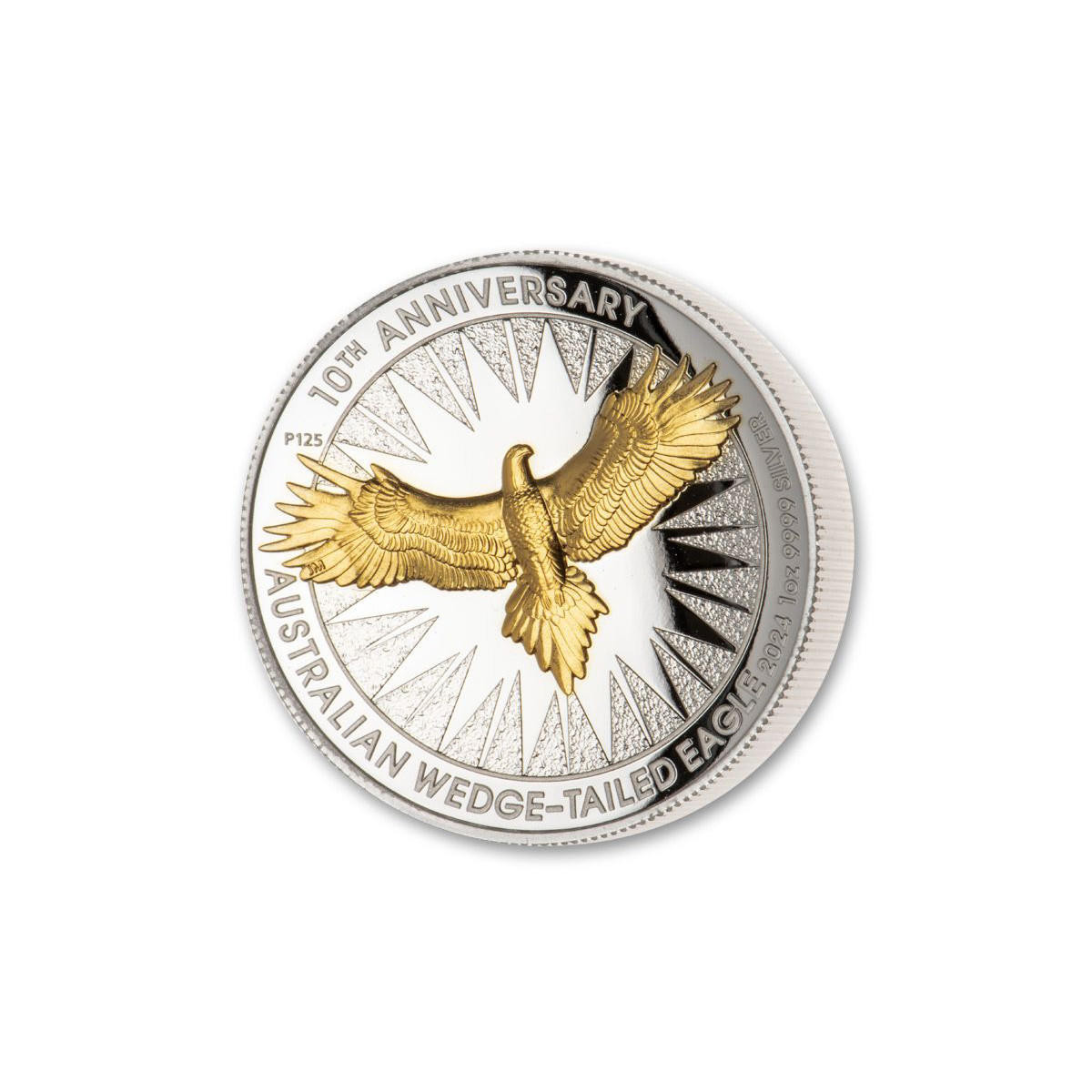 2024 Australia 1 oz Silver Wedge Tailed Eagle 10th Anniversary