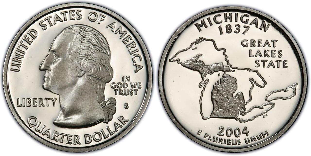Buy 2004-S Michigan State Quarter Choice Proof 90% Silver Online