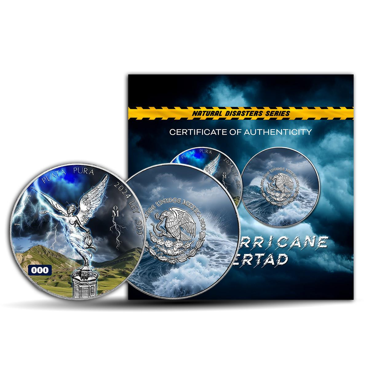 Buy 2024 1 oz Hurricane Libertad Silver - Natural Disaster Series