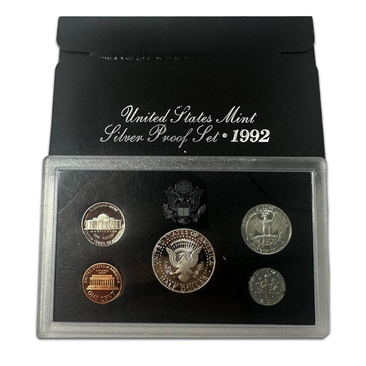 1992 Silver Proof Set - US Mint Proof Sets For Sale
