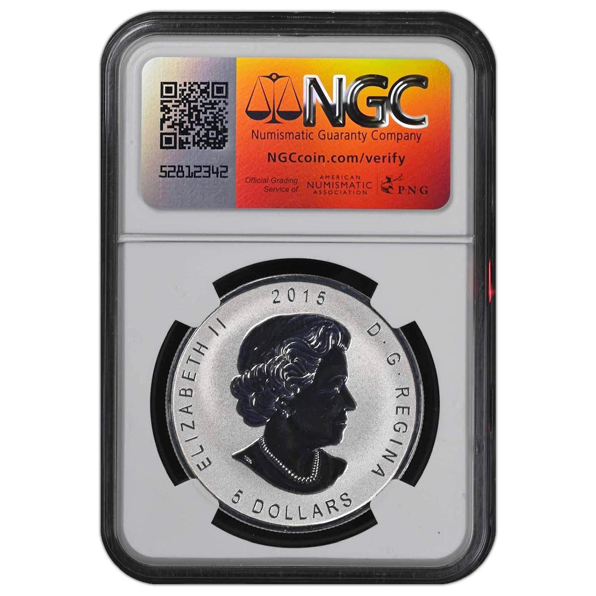 Buy 2015 Reverse Proof $5 Silver Maple Leaf NGC RP69 
