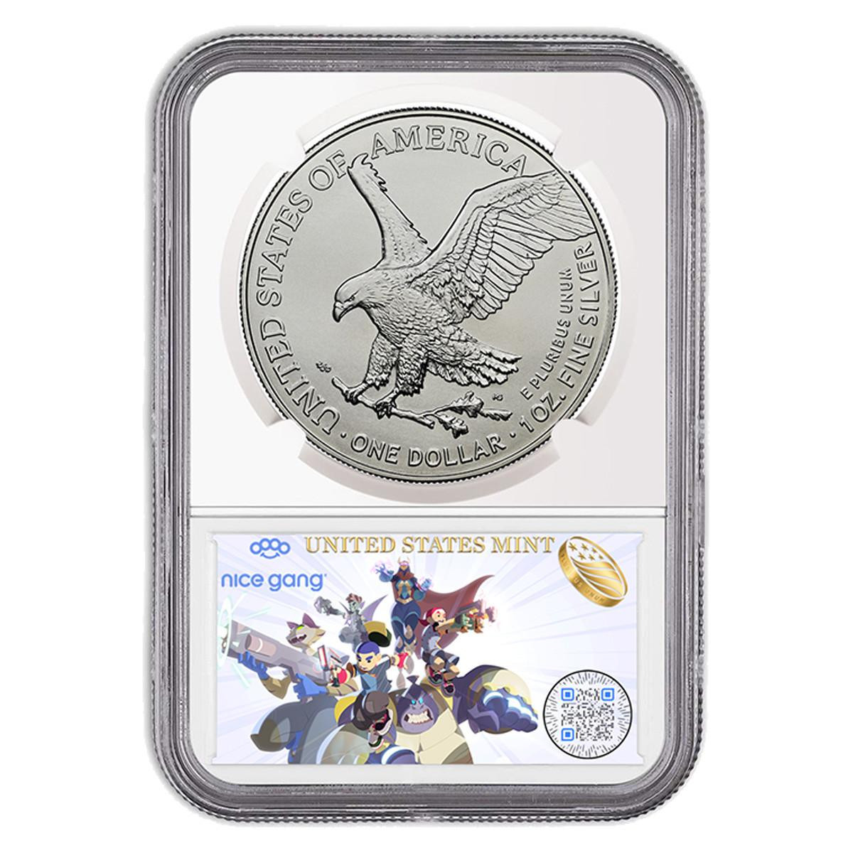 2021 W Silver Eagle 2024 Silver Eagle With Privy Mark Signed By 2021 W Silver Eagle 2024 Silver Eagle With Privy Mark Signed By