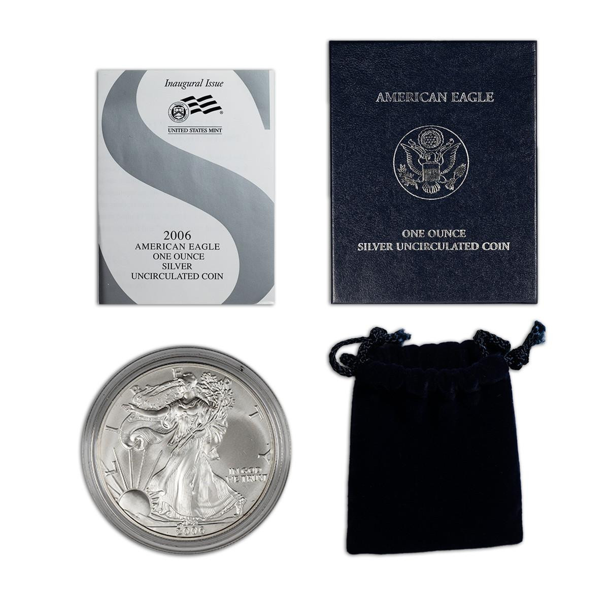 Buy 2006-W Burnished Silver Eagle Coin in OGP - First Year of