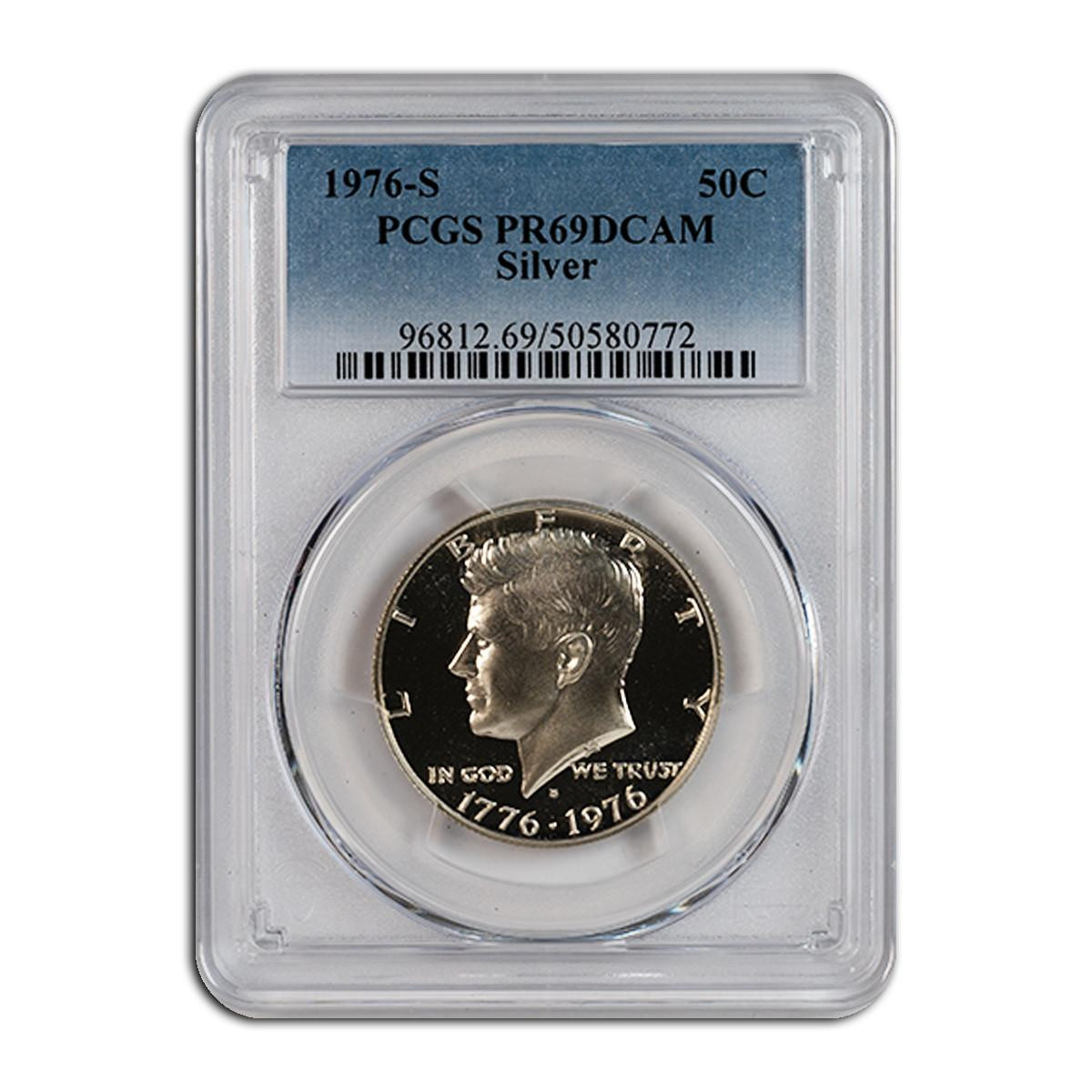 Buy 1976-S Silver Bicentennial Kennedy Half Dollar PCGS PR69 DCAM