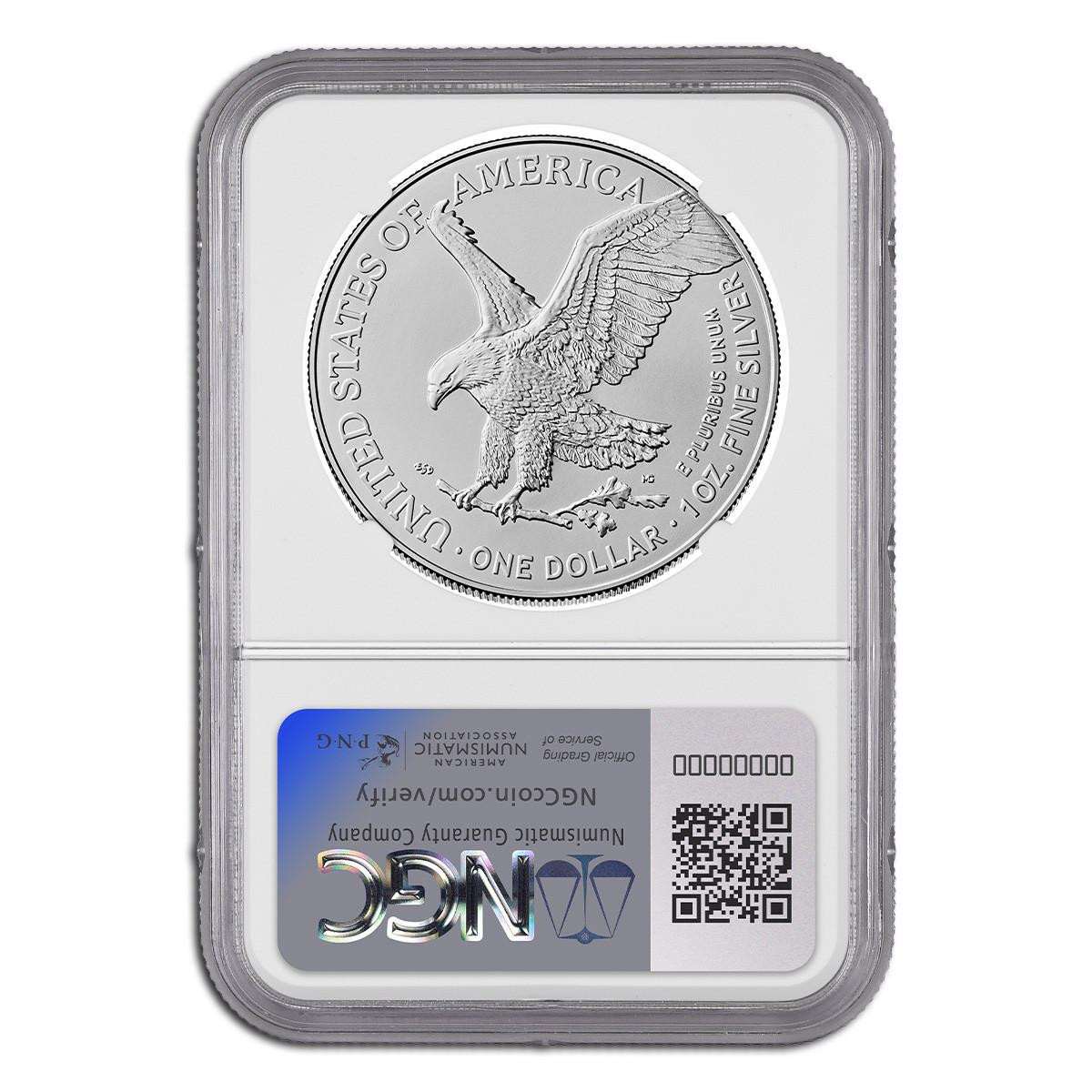 2025 (P) Silver Eagle NGC MS70 ER (Eagle Privy) Mark Salzberg Hand