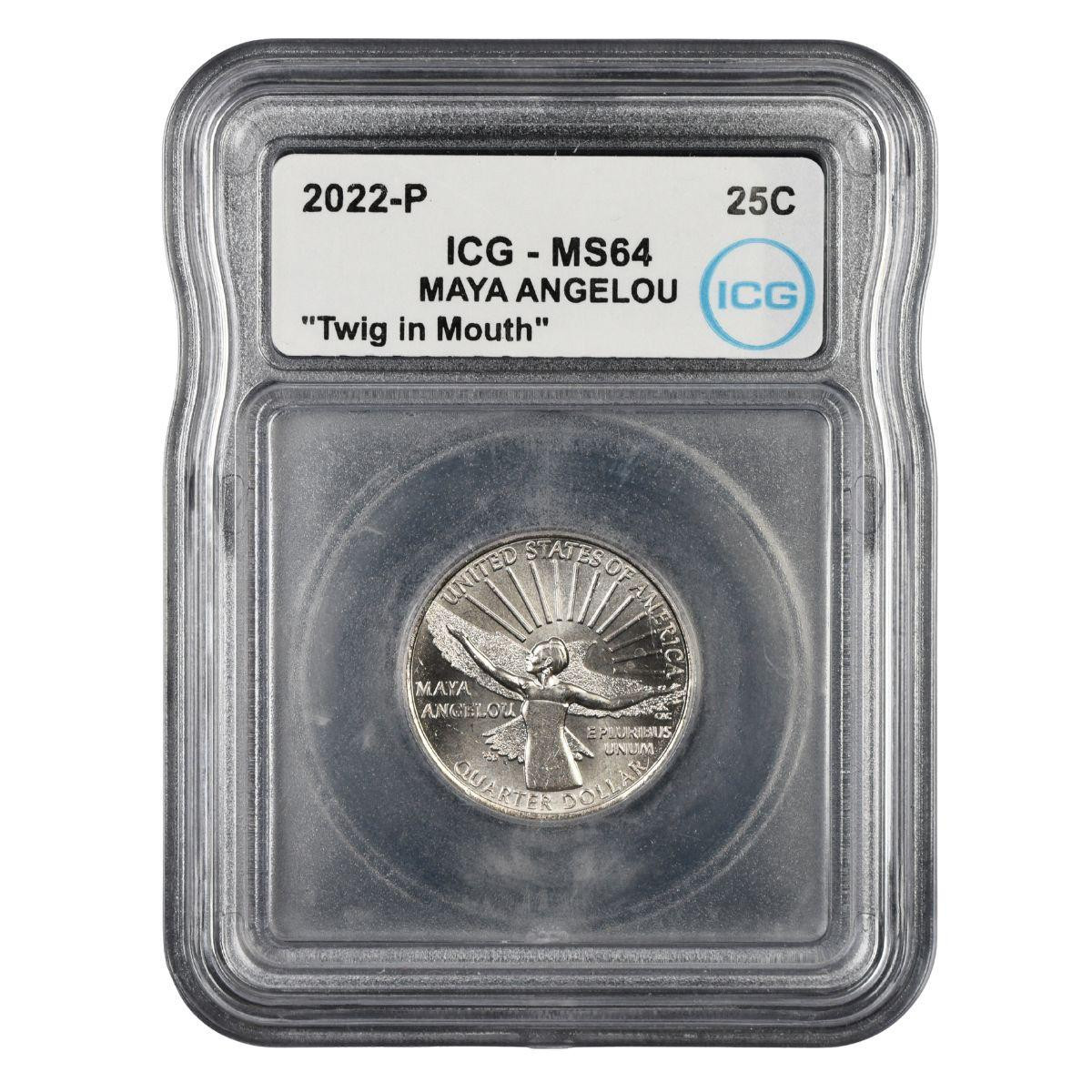 2022-P Maya Angelou Quarter ICG MS64 