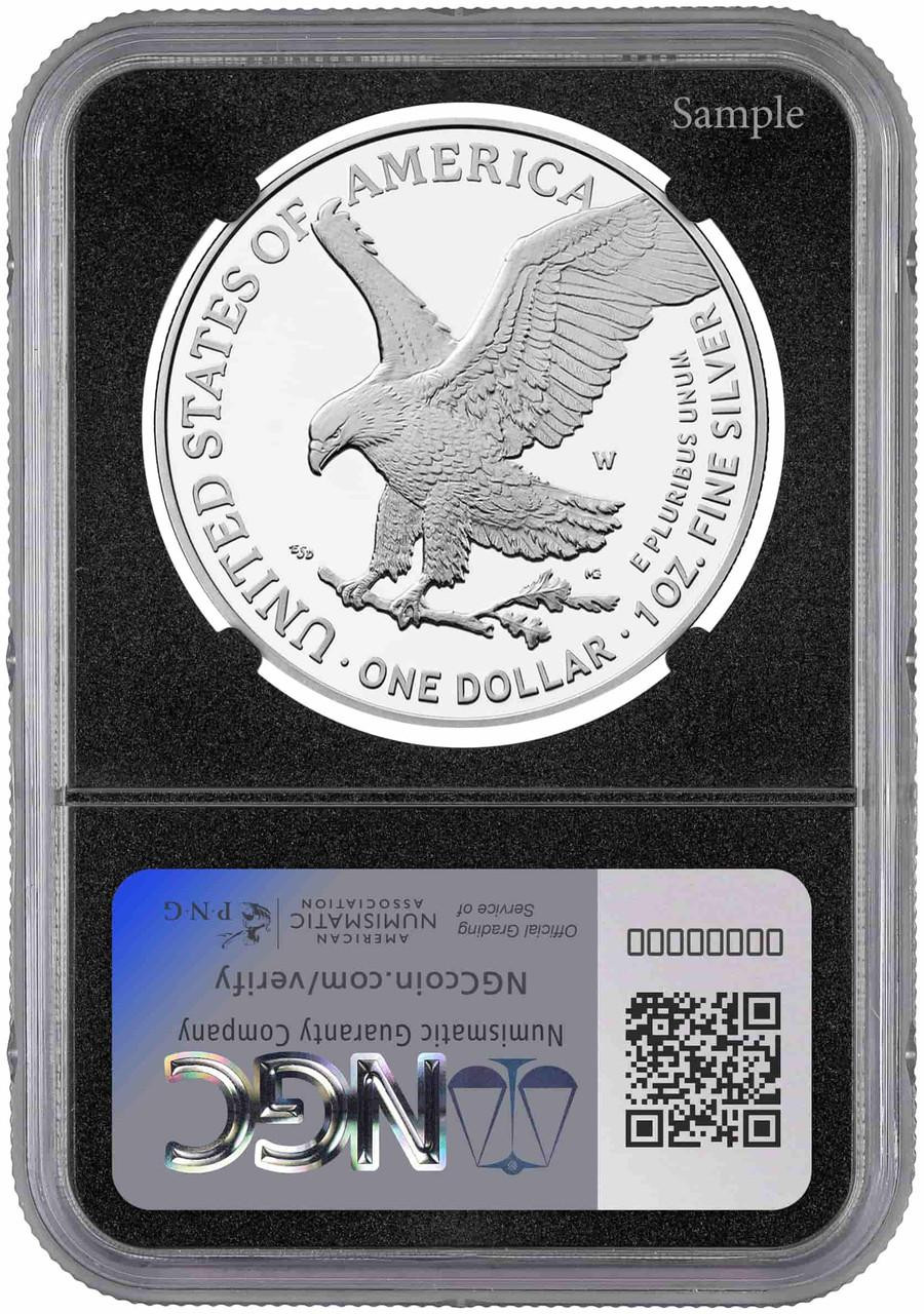 2025 アメリカ イーグル銀貨 1オンス ブラックラベル 2025 Laser Beam Privy Silver Eagle NGC PF70 UCAM Black Label 1 of