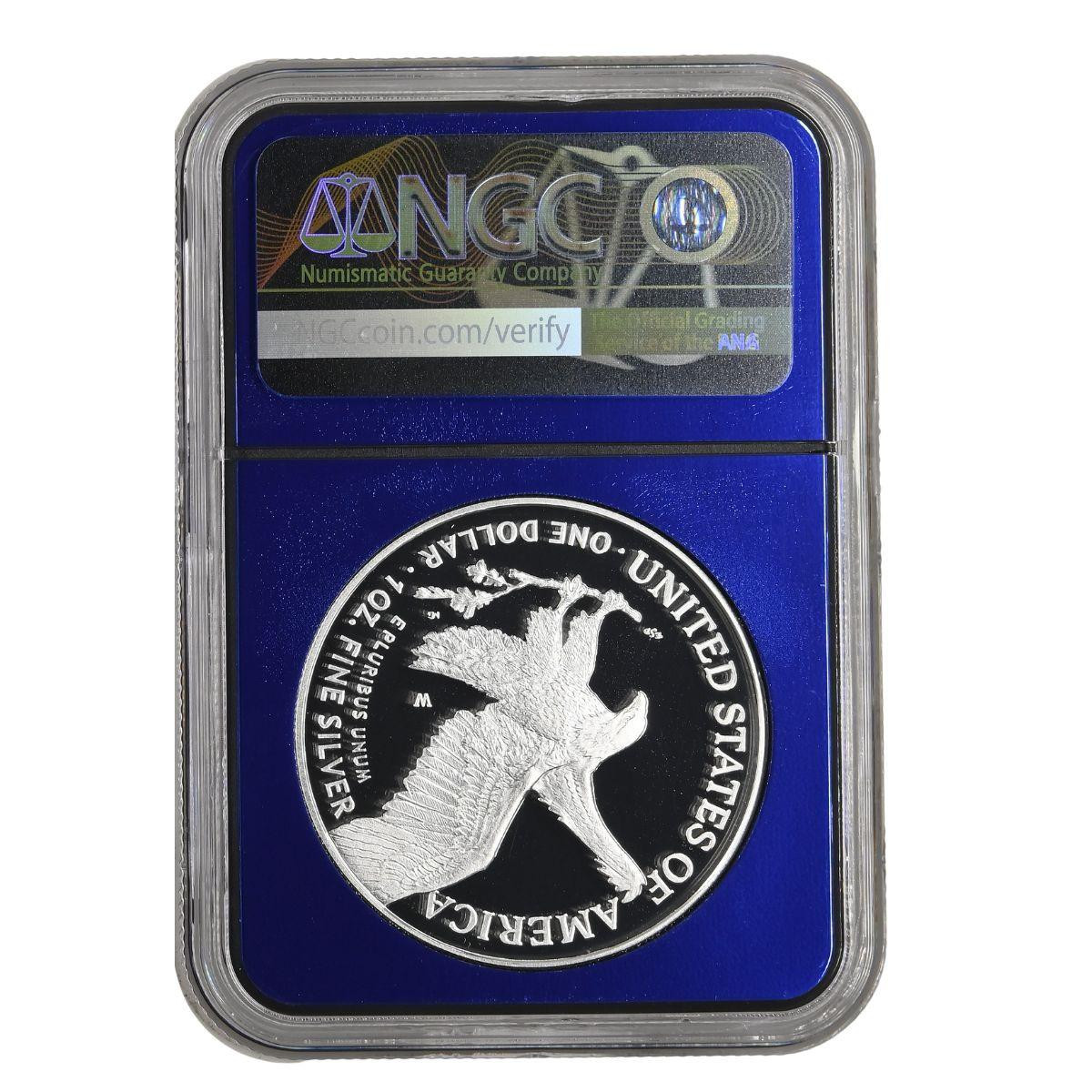2025-W Silver Eagle NGC PF70 UCAM - Laser Engraved Privy - Limited