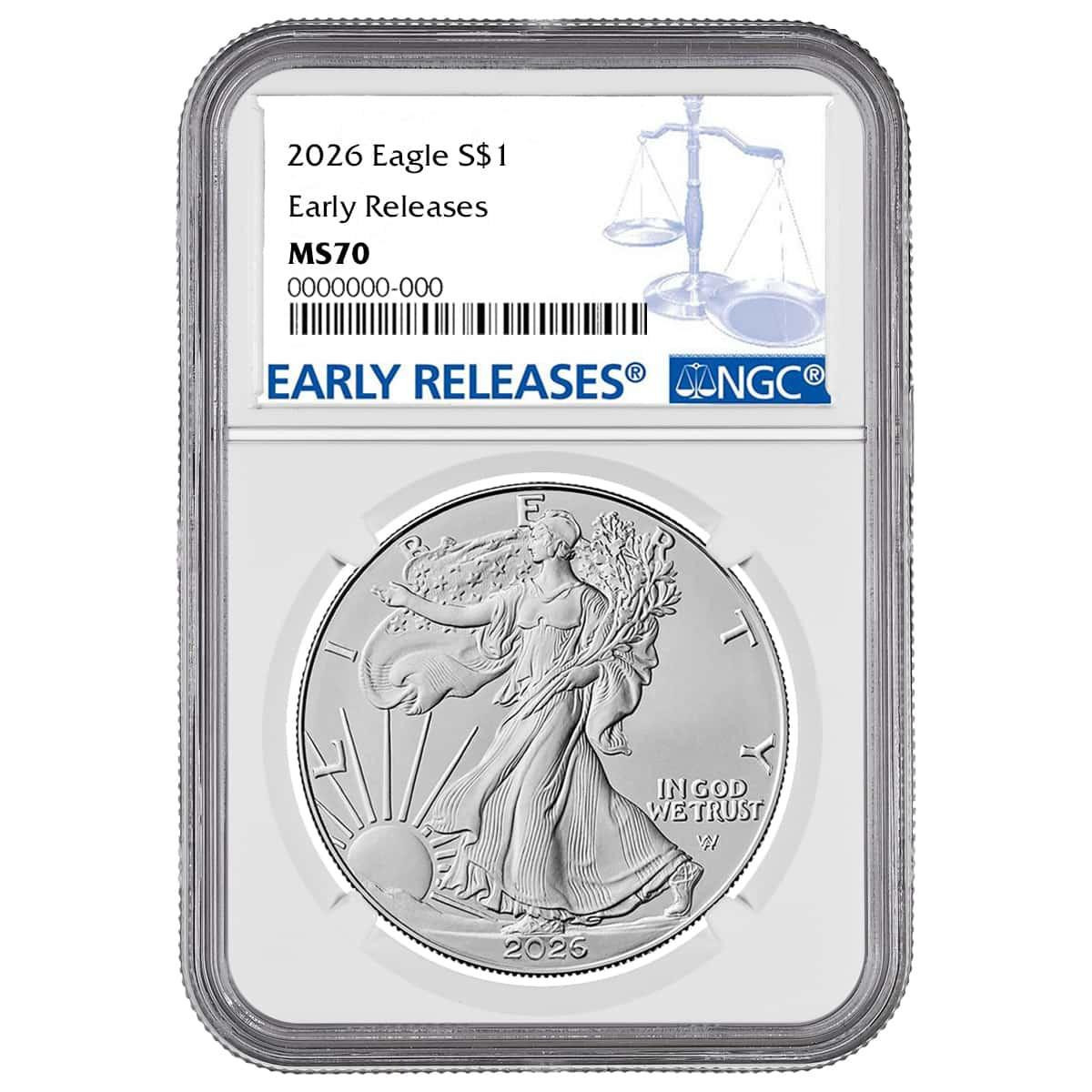 2026 Silver Eagle NGC MS70 Early Releases - 40th Anniversary